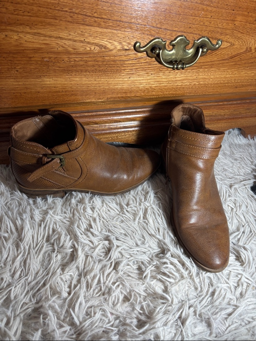 Women Brown Leather Ankle Boots - Classic Casual Chelsea Style
